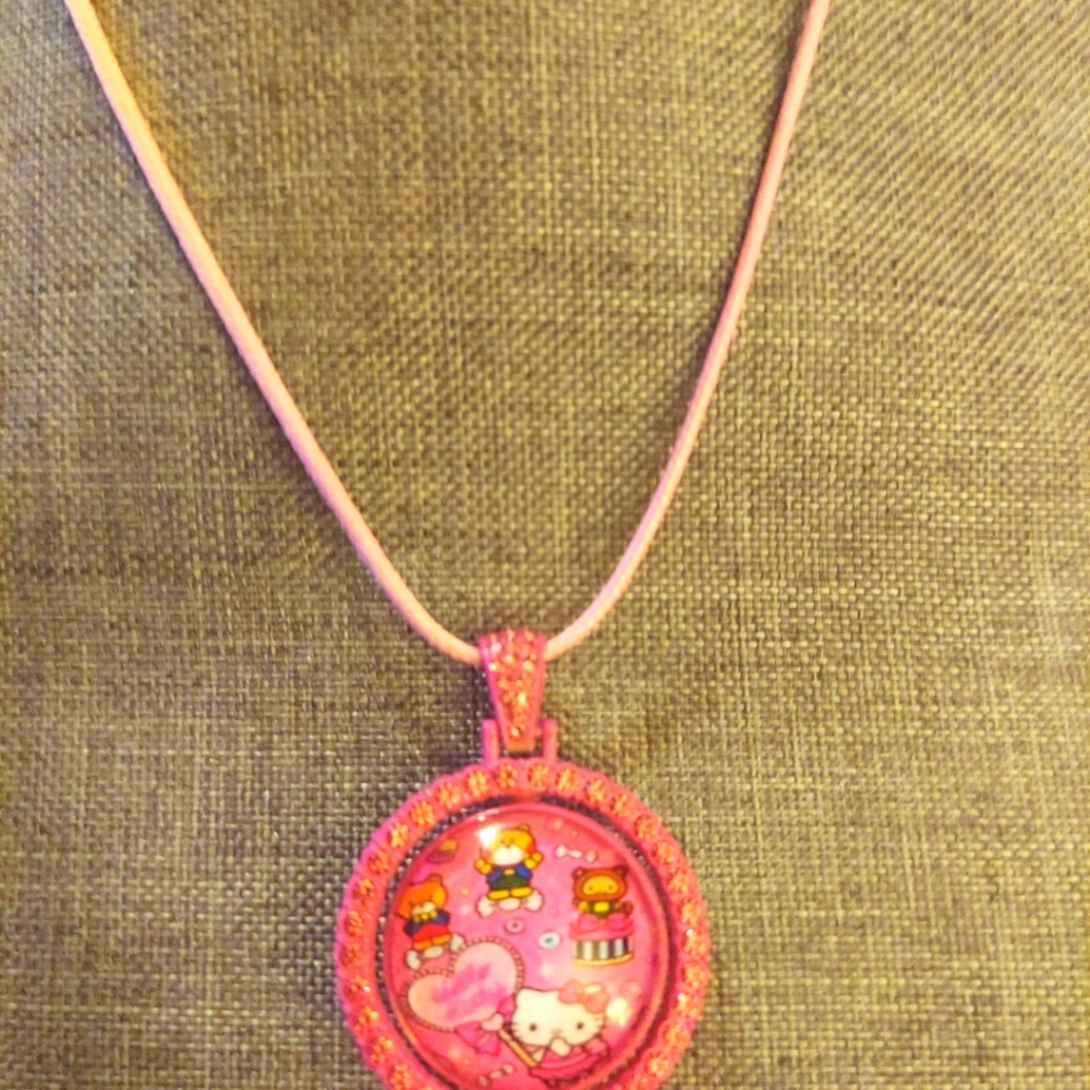 Hello Kitty 2 sided Necklace